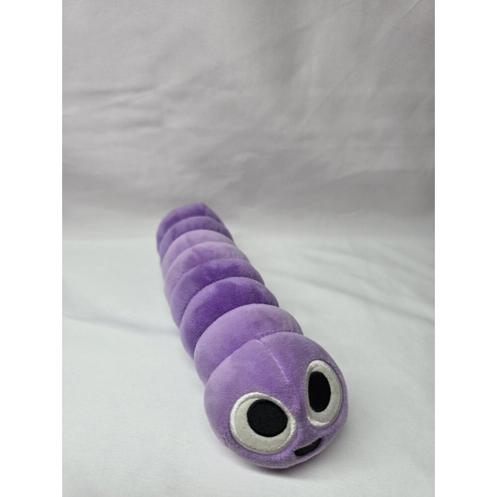 Slither.io Bendable Worm Purple 8" Plush Stuffed Animal Toy Game Bonkers